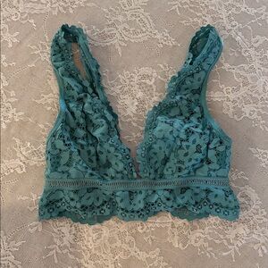 Victorias Secret Aqua Lace Bralette